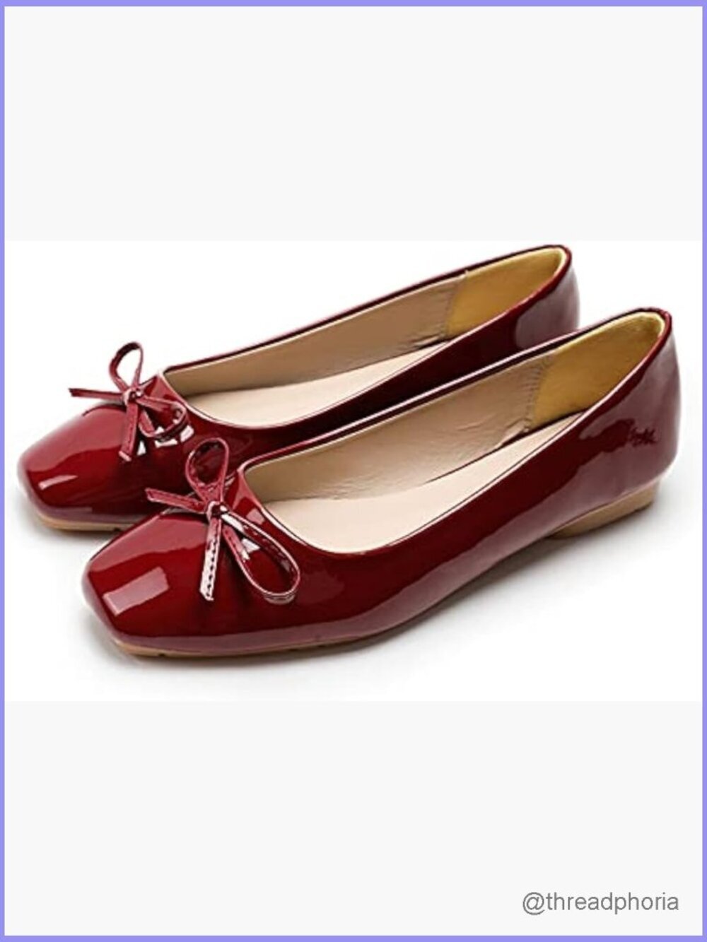 Bow Knot Square Toe Ballet Flats Slip On Walking Wedding Soft Shoes